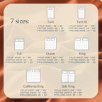 LuxClub 4 PC Full Size Sheet Set Deep Pockets Wrinkle Free Cooling Sheets Machine Washable Hotel Bedding Silky Soft - Autumn Orange Full