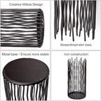 Set of 3 Metal Iron Candle Holder, Black Candlestick Modern Table Centerpiece for Indoor & Outdoor Decor, Dining Room, Home Decoration