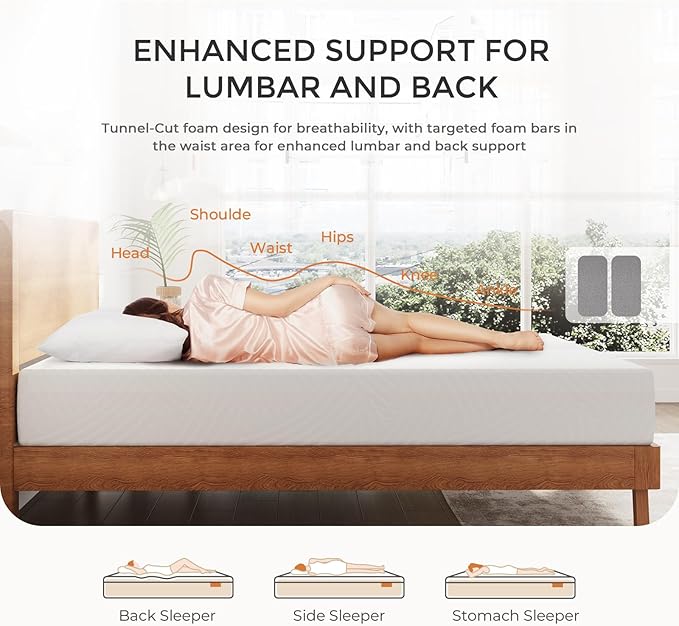 Sweetnight Memory Foam Mattress, 12 Inch Queen Size Mattress in a Box for Pressure Relief & Motion Isolation, CertiPUR-US Certified Plush Queen Foam Mattresses
