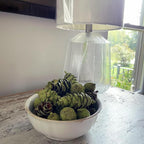 Hillhouse Naturals Balsam Fir & Cedar 8oz Potpourri Green Pine Cones. Fresh Green Notes, snowkissed Balsam fir and Crisp Cedar Waft a Breath of Winter air into Your Home. Made in The USA.