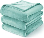 BEDELITE Fleece Blanket Haze Blue Throw Blankets for Couch & Bed, Luxury Plush Cozy Fuzzy Blanket 50" x 60", Super Soft Warm Lightweight Throw Blanket for Travel Camping