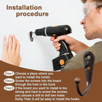 POZEAN 40 Pack Wall Hooks for Hanging, Heavy Duty Small Coat Hooks Wall Mounted for Living Room, Bathroom, Kitchen, Bedroom for Key, Cup, Bag, Hat, Scarf, and More (Oil Rubbed Bronze)
