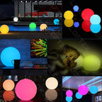 LOFTEK 8-inch LED Night Light Ball: 16 RGB Colors and Dimmable Globe Light with Remote, Upgraded Folding Handle, Seamless Matte Housing, Rechargeable IP65 Floating Pool Light, for Nursery or Decor