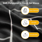 MAXYOYO Black Geometric Pattern Futon Mattress, Japanese Floor Mattress Quilted Bed Mattress Topper, Extra Thick Folding Sleeping Pad Breathable Floor Lounger Guest Bed for Camping Couch, Twin