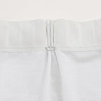 White Sheer Curtains 90 Inches Long, Cotton Linen Textured Light Filtering Drapes, Privacy Living Room Bedroom Window Decor, Rustic Semi-Transparent Pinch Pleat Curtain with Hooks