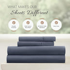 Linen Market Bed Sheets for California King Size Bed (Stone) - Sleep Better Than Ever with These Soft and Cooling California King Sheets - Deep Pocket Fits 16" Thick Beds - 4 Piece Cal King Sheet Set