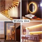 DAYBETTER Warm White LED Strip Light,16.4 ft Dimmable Bright Rope Light,3000K 12V LED Light Strip,Super Bright LED Tape Lights for Bedroom,Kitchen,Mirror,Home Decoration
