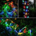 LED Rope Lights Battery Operated String Lights 40FT 120 LEDs 8 Modes Fairy Lights with Remote Timer Outdoor Decoration Lighting for Garden Patio Party,Weddings,Christmas Décor (Multi-Color)