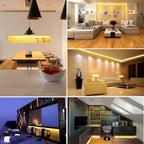 XINKAITE Led Strip Lights Warm White - 16.4ft Led Tape Light 12 V DC SMD 3528 Waterproof Flexible LED Light Strips for Boat, Home, Club, Bar and Outdoor Decoration(Power Adapter Not Included)