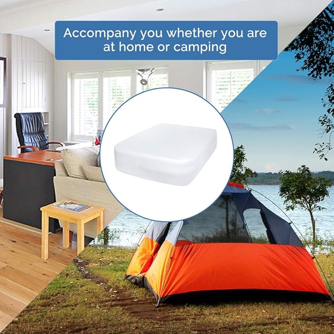 Bedecor Fitted Sheet for Air Mattress Inflate Without Disassembly Convenient & Firm Deep up to 21" White -Twin