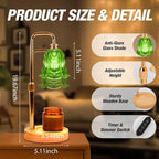 Candle Warmer Lamp with Timer and Dimmer, Electric Wax Warmers for Scented Candles with 5 Brightness Settings, Anti-Glare Lamp with Adjustable Height, Home Decor, Gift for Christmas, Birthday