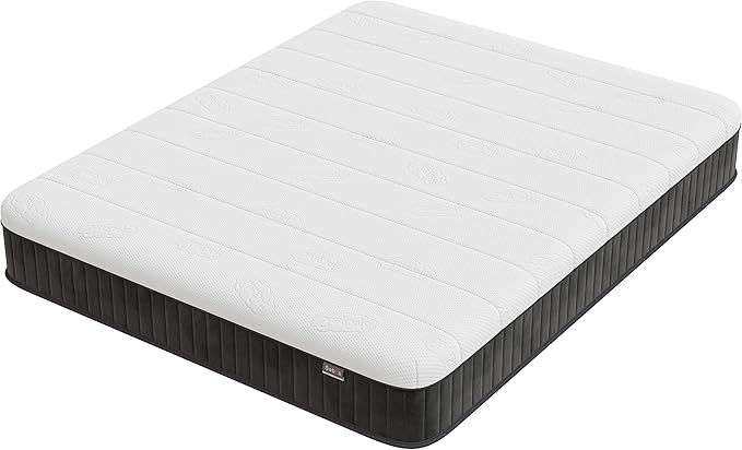 Swbvs Firm Full Mattress, 10 Inch Cooling-Gel Memory Foam & Pocket Spring Hybrid, Firm Feel, Full Size Mattresses, CertiPUR-US Certified, Fiberglass Free