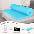 2 Inch Twin (39"x75") Memory Foam Mattress Topper, Cooling Gel Infused Mattress Pad, Soft Bed Topper for Pressure Relief Back Pain, Breathable, CertiPUR-US Certified