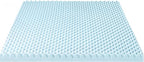 Best Price Mattress 4 Inch Egg Crate Memory Foam Mattress Topper with Cooling Gel Infusion, CertiPUR-US Certified, Dorm Essentials, TwinXL, Light Blue