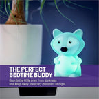 Lumipets Junior Fox Night Light, Soft Silicone Material, 8 Soothing Colors, Cordless, Easy Control, Portable