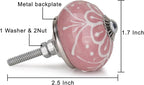 Dresser Knobs for Cabinets and Drawers - Assorted Multicolor Ceramic Pull Handle for Kitchen Cupboard Wardrobe Decorative Furniture Hardware - Pack of 30