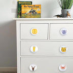 6 Pack 1.5" Kids Unique Cute Nursery Animal Lion Cabinet Dresser Drawer Knobs Handles Pulls