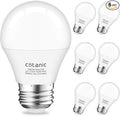 Cotanic Ceiling Fan Light Bulbs 2700K Warm White, A15 LED Bulb E26 Medium Screw Base,6W Small Chandelier Light Bulb 60W Equivalent,600lm,Non-Dimmable,6 Pack