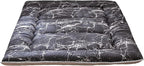 MAXYOYO Black Marble Printed Japanese Futon, Thicken Sleeping Pad Roll Up Camping Mattress Twin