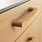 Burlywood Round 5 in 8 pcs Wooden Drawer Pulls Handle pulls for cabinets Kitchen Cabinet Drawer pulls Cabinet Door Pull