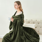 BEDELITE Fleece Blanket Twin Size Olive Green Throw Blankets for Couch & Bed, Luxury Plush Cozy Fuzzy Blanket 60x80 inches, Super Soft Warm Lightweight Throw Blanket for Travel Camping