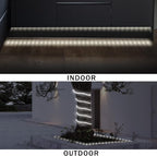 LED Rope Lights, Daylight White 110V 6000K, Indoor or Outdoor, 20ft, Perfect for Deck, Garden, Patio, Landscape Lighting, Bedroom Décor, Waterproof, Ideal for Backyards, Decorative Lighting
