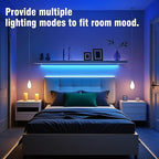 VOLIVO 400ft Led Strip Lights for Bedroom, Color Changing Led Light Strips Kit with 24 Keys IR Remote and Smart App Control, RGB Music Sync Lighting for Room, Home Decor