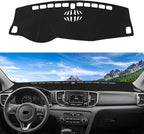 Dashboard Cover Mat Custom Fit for 2017-2022 Kia Sportage Dash Cover Nonslip Dash Mat Protector Sunshade No Glare Black