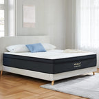 Molblly Hybrid Mattress in a Box with Gel Memory Foam, Individually Wrapped Pocket Coils Innerspring, Pressure-Relieving and Supportive, Non-Fiberglass, Queen Size, 10 Inch