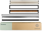 ZINUS GOOD DESIGN Award Winner Suzanne 6 Inch Bamboo and Metal Platforma Bed Frame, No Box Spring Needed, Wood Slat Support, Chestnut Brown, Queen