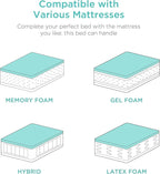 Best Choice Products Ergonomic Twin XL Size Adjustable Bed Frame, Electric Base w/Wireless Remote Control, Nightlight, Massager, 2 USB Ports