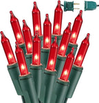BrizLabs Red Christmas String Lights, 69.6ft 300 Count Incandescent Christmas Lights, 120V UL Certified Connectable Mini Light String for Indoor Outdoor Xmas Tree Garden Patio Decor