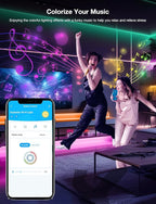 DAYBETTER Smart WiFi Led Lights 100ft - Led Strip Lights Work with Alexa and Google Assistant RGB Strip Lighting Music Sync Color Changing with App Voice Remote Control for Room Bedroom Decor 50ft*2