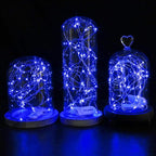CYLAPEX 12 Pack Blue Fairy Lights String Battery Operated Fairy Lights Starry String Lights on 3.3ft/1m Silvery Copper Wire DIY Christmas Decoration Costume Wedding Party Halloween Easter