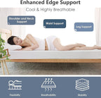 PayLessHere 10 Inch Queen Gel Memory Foam Mattress Fiberglass Free/CertiPUR-US Certified/Bed-in-a-Box/Cool Sleep & Comfy