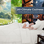 HEVUMYI Ivory Twin-XL Comforter Set - 5-Piece All Season Bed in a Bag Twin-XL, Ultra Soft Bedding Set with Comforter, Flat Sheet, Fitted Sheet, Pillowcases, Pillow Shams