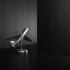 Mobili Fiver, Riccardo Floating nightstand, Ashwood Black, Made in Italy