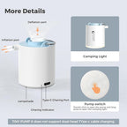 FLEXTAILGEAR Tiny Pump X Portable Air Pump+ Camping Light Ultra-Mini Air Pump with 1300mAh Battery USB Rechargeable for Sleeping Pads Pool Floats Air Bed Air Mattress Swimming Ring