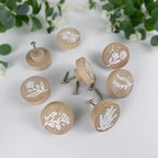 8Pack 1.8" Wood Dresser Boho Kitchen Furniture Drawer Cabinet Decorative Knobs and Pulls