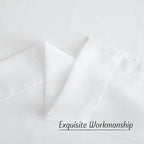 NICETOWN White Sheer Curtains 72 inches Long - Grommet Light Filtering Window Treatments Airy & Breathable Drapes Elegant Solid Drapes for Bedroom/Living Room, W42 x L72, 2 Panels