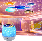 Kids Night Light Projector - USB Star Light Projector with 360 Rotation, 7 Sets of Film