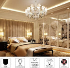 LED Light Bulb 100w Equivalent 1200 Lumen 6000K Cool Daylight White 12W LED Super Bright Bulb E26 Base Non-Dimmable Chandelier Light Bulbs for Home Indoor LED Corn Light Bulb Pack of 4