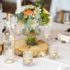 12PCS Glass Votive Candle Holder for Wedding Table Centerpiece, Clear Tea Lights Candle Holders for Dinner Birthday Party Decor