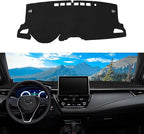 Dashboard Cover Mat Custom Fit for 2019-2023 2024 2025 2026 Toyota Corolla Sedan(L LE SE XLE XSE), Hatchback(SE XSE) Dash Cover Nonslip Dash Mat Protector Sunshade No Glare Black