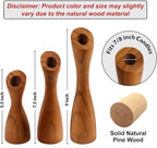 OLEEK wooden taper candle holders - wood taper candle holders for Table Centerpiece - wood candlestick holders (9", 8", 6") - wooden candlestick holder for 7/8" candle stick candlesticks holders woods