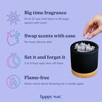 Happy Wax Black Mod Max XL Warmer - Our Largest Warmer Ever! - Perfect for Great Rooms & Open Concept Spaces - for use with Scented Wax Melts