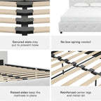 DHP Dakota Bed, Full, White