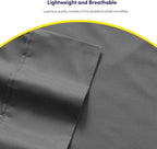 Twin Size Bed Sheets - 4 Piece 1500 Supreme Collection Fine Brushed Microfiber Deep Pocket Twin Sheet Set Bedding - 1 EXTRA PILLOW CASES, GREAT VALUE, Twin, Gray