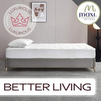 MAXI Full XL Mattress Pad - Luxurious Cotton Sateen Mattress Protector - Soft, Comfortable, and Breatheable Mattress Cover - Mattress Pad Protects Mattress from Dust, Dirt, Spills, and Stains.