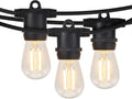 Brightech Ambience Pro 105Ft LED String Lights - 1W Commercial Grade Patio Lighting Outdoor Waterproof - Heavy Duty Dimmable Vintage Edison Porch Lights for Outside, Backyard - 34 Bulbs, Soft White